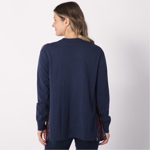 DG2 by Diane Gilman SoftEase Combo Printed Scarf Front Cardigan 2X NWT - Picture 2 of 6